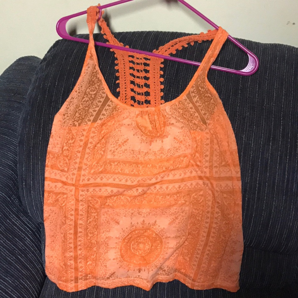 Orange tank top
